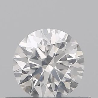 0.36 Carat Round F SI2 EX IGI Natural Diamond