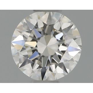 0.40 Carat Round H VVS1 EX GIA Natural Diamond