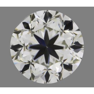 0.50 Carat Round K VVS2 F EX G GIA Natural Diamond