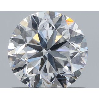 0.9 Carat Round E SI2 VG EX GIA Natural Diamond