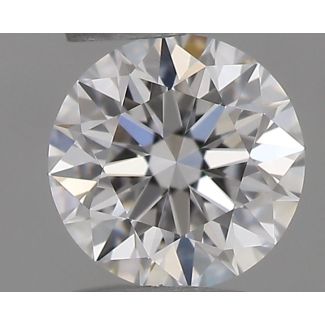 0.2 Carat Round D VVS1 EX GIA Natural Diamond