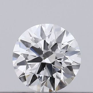 0.19 Carat Round E VVS2 EX GIA Natural Diamond