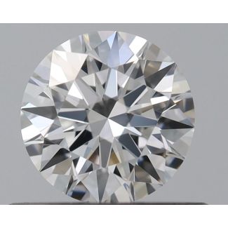 0.41 Carat Round F VS2 EX GIA Natural Diamond