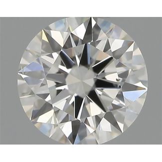 0.34 Carat Round G VS2 EX IGI Natural Diamond