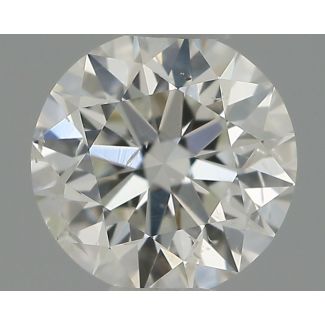 0.34 Carat Round F SI2 EX IGI Natural Diamond