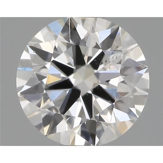 0.70 Carat Round F SI1 EX VG GIA Natural Diamond