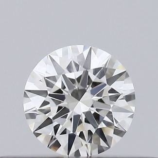 0.20 Carat Round H VVS2 EX GIA Natural Diamond