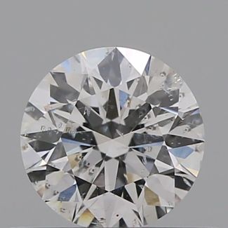 0.41 Carat Round E I1 EX GIA Natural Diamond