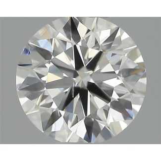 0.40 Carat Round G SI1 EX IGI Natural Diamond