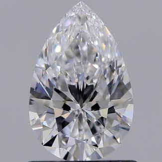 0.80 Carat Pear D VVS2 - EX GIA Natural Diamond