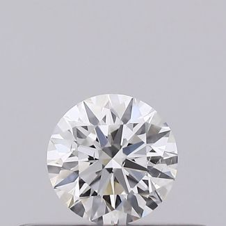 0.23 Carat Round F SI1 EX GIA Natural Diamond