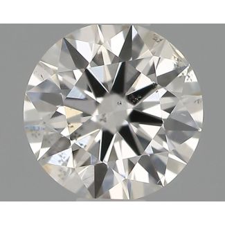 0.41 Carat Round G SI1 EX IGI Natural Diamond