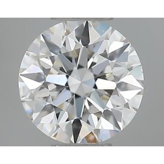 0.50 Carat Round G VVS2 EX GIA Natural Diamond