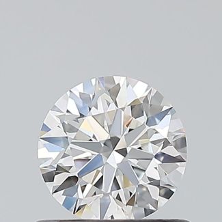 0.56 Carat Round E VVS1 EX GIA Natural Diamond