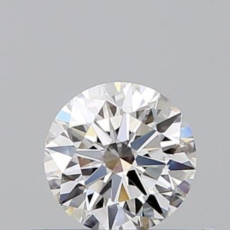 0.37 Carat Round F VVS1 EX GIA Natural Diamond