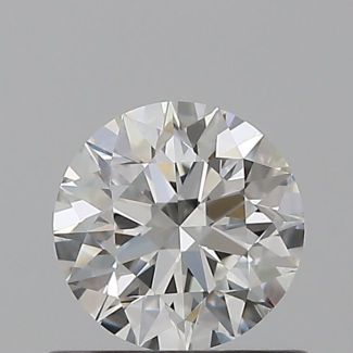 0.55 Carat Round H SI1 EX GIA Natural Diamond