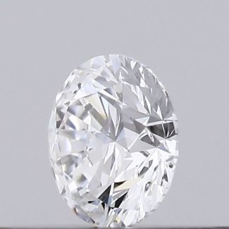 0.17 Carat Round D VVS2 EX GIA Natural Diamond