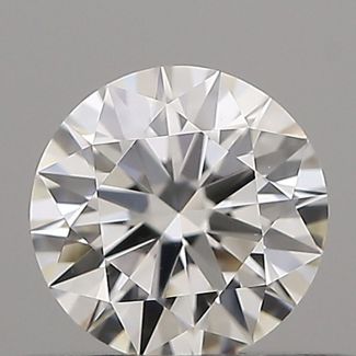 0.35 Carat Round F VVS2 EX GIA Natural Diamond