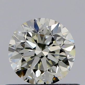 0.50 Carat Round K VVS1 GD VG GIA Natural Diamond