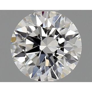 0.61 Carat Round E VVS1 EX GIA Natural Diamond