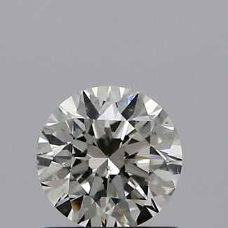 0.70 Carat Round K VS2 EX VG GIA Natural Diamond