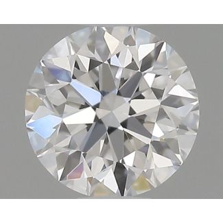 0.36 Carat Round D VVS1 EX GIA Natural Diamond