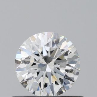 0.45 Carat Round H SI1 EX VG GIA Natural Diamond