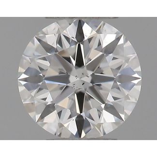 0.31 Carat Round H VS2 EX VG GIA Natural Diamond