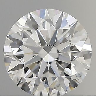 0.50 Carat Round E SI1 EX GIA Natural Diamond