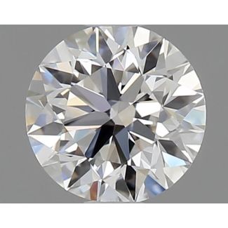 0.6 Carat Round D VVS2 EX GIA Natural Diamond