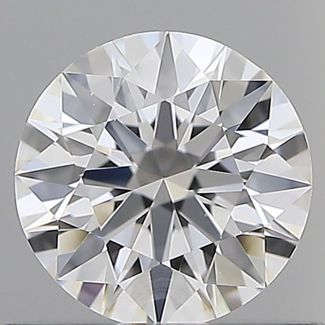 0.58 Carat Round D VVS2 EX GIA Natural Diamond