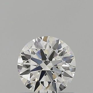 0.61 Carat Round G SI1 EX GIA Natural Diamond