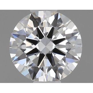 0.31 Carat Round F VVS2 EX GIA Natural Diamond