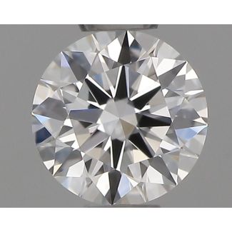 0.35 Carat Round E VVS2 EX GIA Natural Diamond