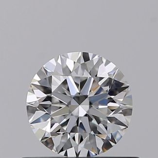 0.45 Carat Round D VVS1 EX GIA Natural Diamond