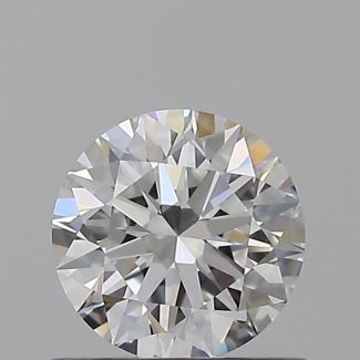 0.52 Carat Round E VVS2 EX GIA Natural Diamond