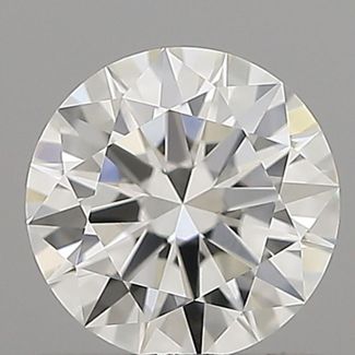 0.43 Carat Round H VVS1 EX GIA Natural Diamond