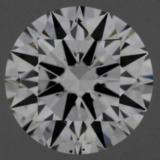 0.50 Carat Round H VS2 EX VG GIA Natural Diamond