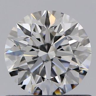 0.62 Carat Round E VVS2 EX GIA Natural Diamond