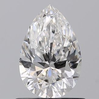 0.70 Carat Pear F SI1 - VG GIA Natural Diamond