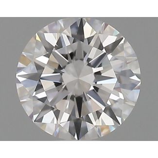 0.51 Carat Round D VVS2 EX GD GIA Natural Diamond