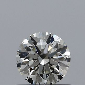 0.50 Carat Round J VS1 EX GIA Natural Diamond