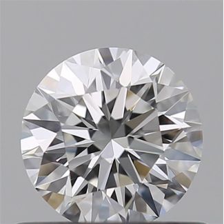 0.56 Carat Round E VVS1 EX GIA Natural Diamond