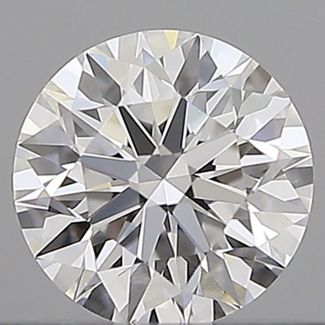 0.4 Carat Round D VVS2 EX GIA Natural Diamond