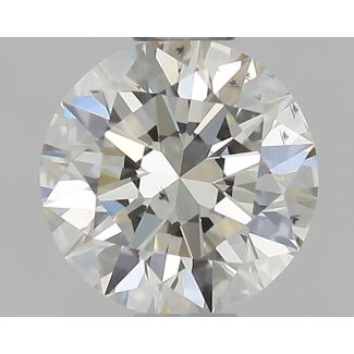 0.50 Carat Round K VS2 EX GIA Natural Diamond