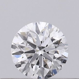 0.22 Carat Round D SI2 EX GIA Natural Diamond