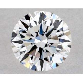 0.54 Carat Round D VVS2 EX GIA Natural Diamond