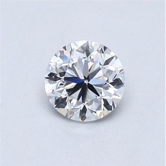 0.50 Carat Round D VS2 G EX GIA Natural Diamond