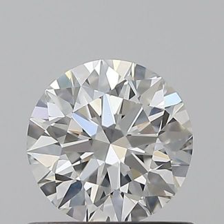 0.72 Carat Round F SI1 EX GIA Natural Diamond