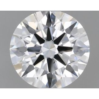 0.43 Carat Round F VVS1 EX GIA Natural Diamond